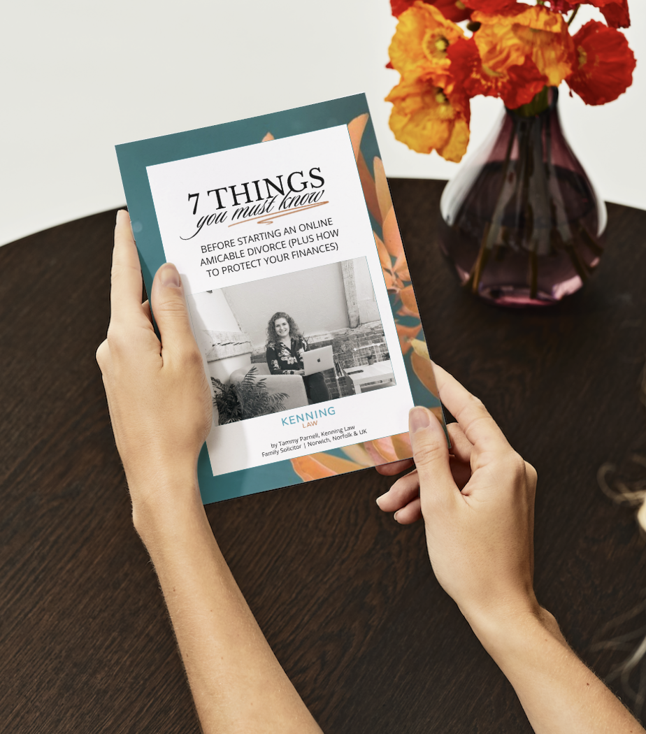 Free amicable divorce guide from family solicitor Tammy Kenning Law. 7 Things you must know before filing on online divorce