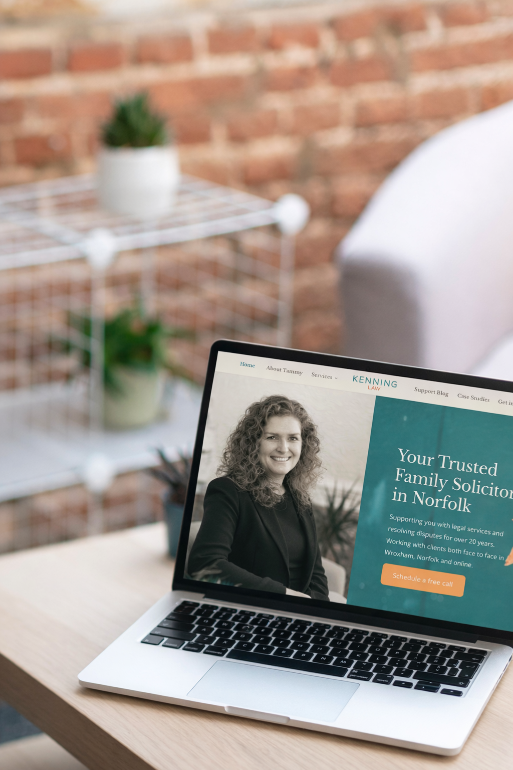 Kenning law showing on laptop to help show transparency in their legal fees