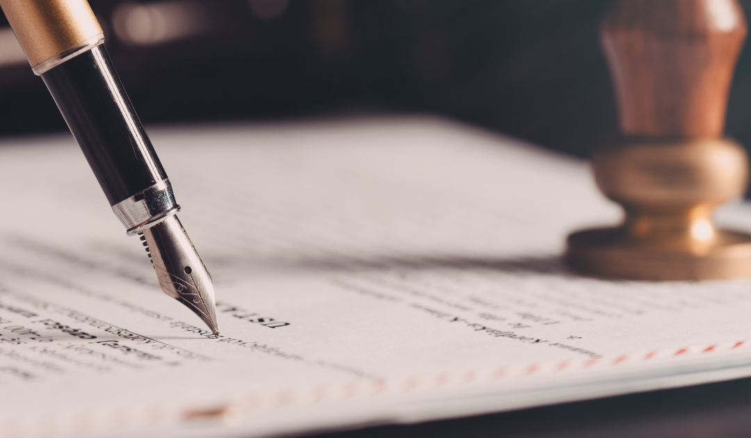 someone writing a will