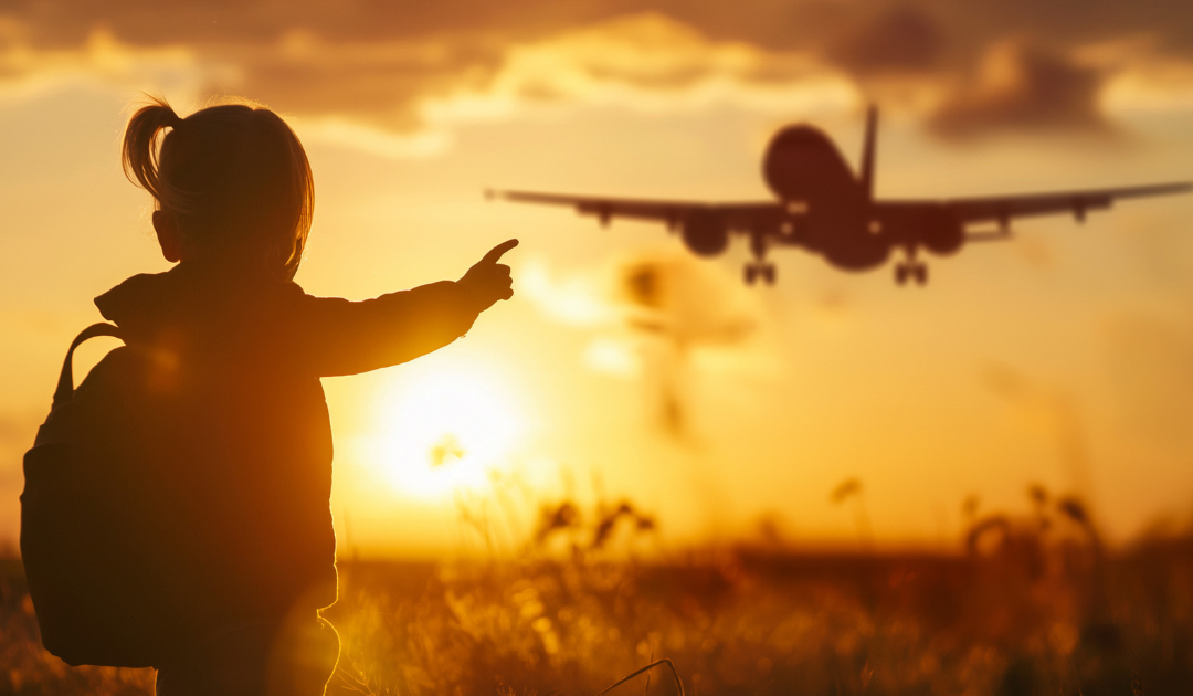 child moving overseas with family
