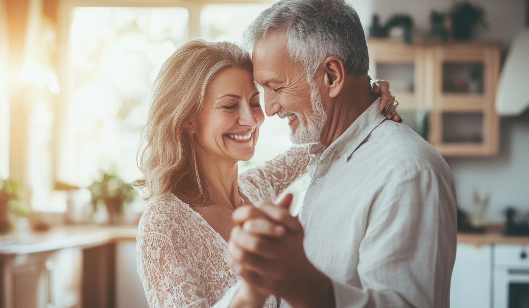older couple close after remarriage